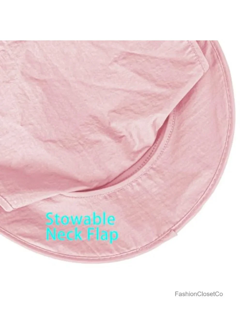 UPF 50+ Breathable Wide Brim Bucket Hat with Neck Flap for Outdoor